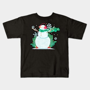 Snowman Kids T-Shirt